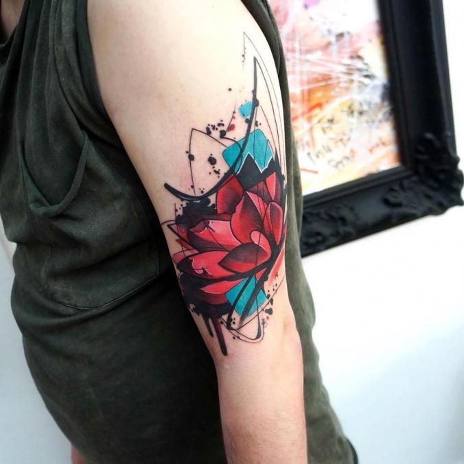 Amazing flower tattoo