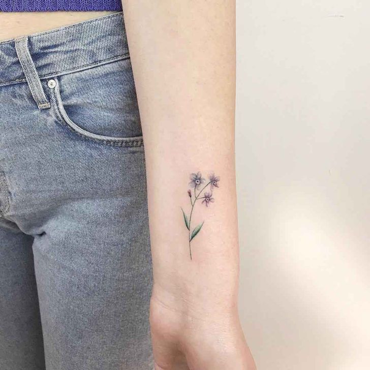 Flower Tattoos : flower tattoo forget-me-not - Flowers.tn - Leading
