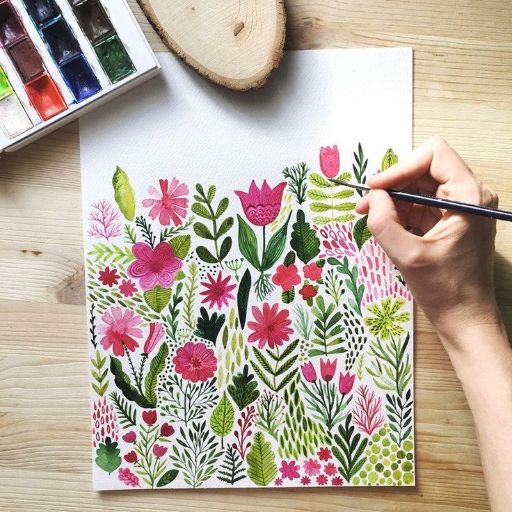 Oh my so beautiful, with spring vibes! Markovka ART #watercolorarts