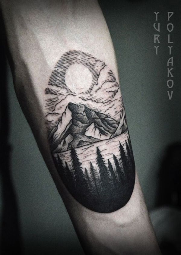 These arm mountain tattoo designs are each unique in its own way. Even when it...