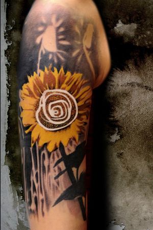 Flower Tattoos Sunflower Tattoo Sleeve By Buena Vista Tattoo
