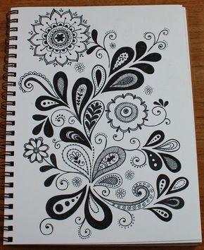 paisley/flower doodle...looks like folk are...might be gorgeous in color too...