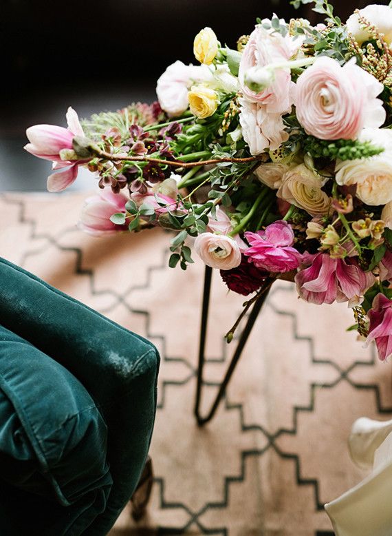 Dramatic floral wedding inspiration