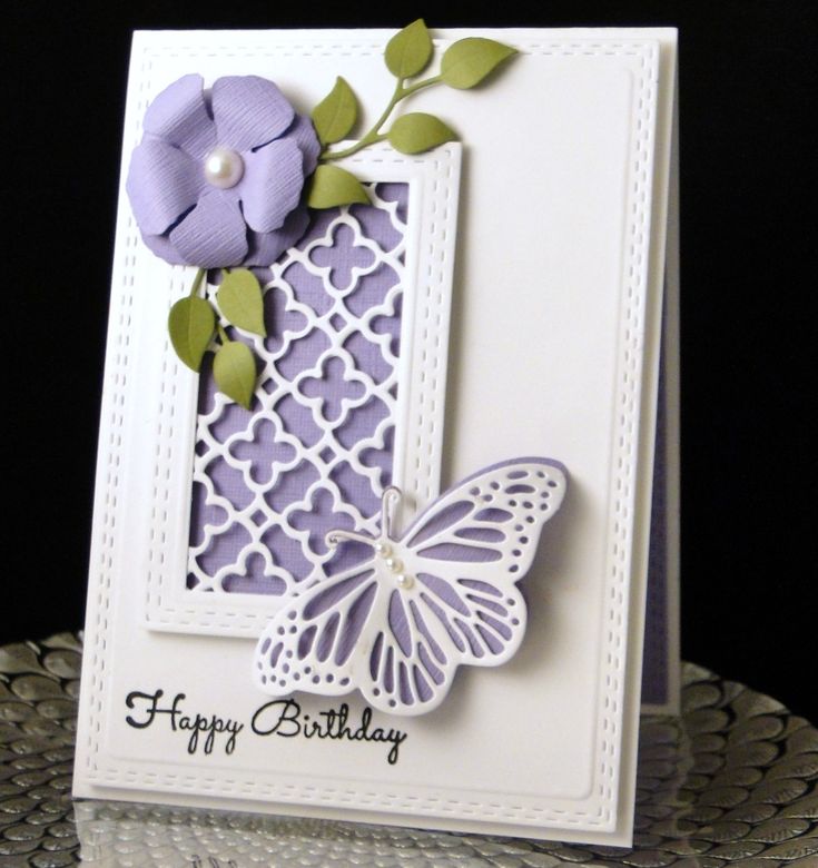 Bday Adrienne June 2018 This is a CAS of Kitty's card. I used different flow...