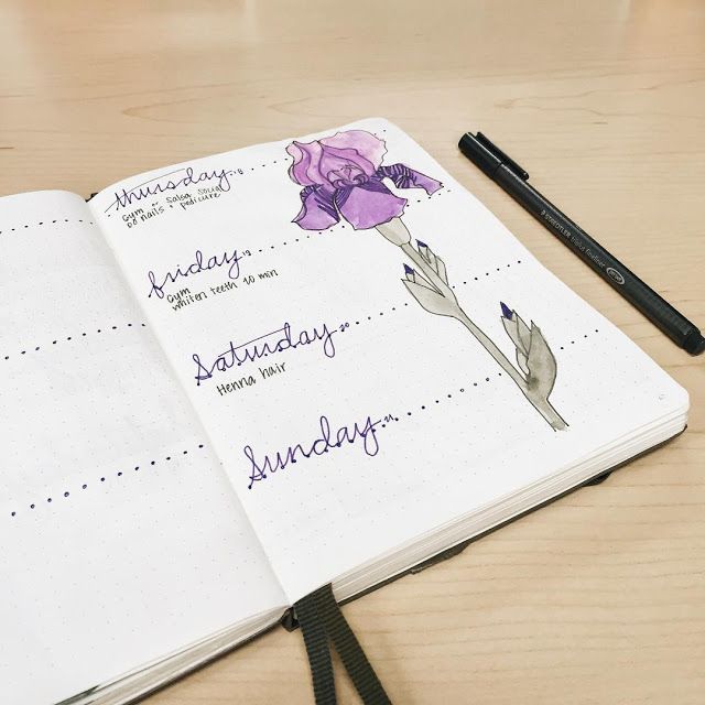 18 Super-Pretty Bullet Journal Weeklies. Inspiration for your journals, planners...